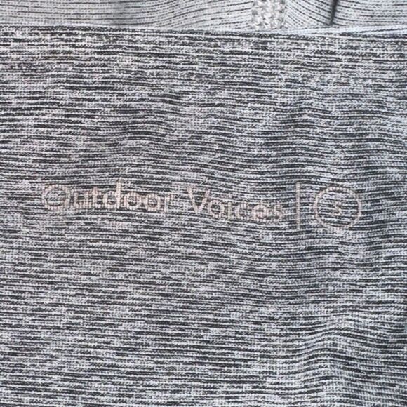 Outdoor Voices x Madewell 3/4 Warmup Leggings Women's S Colorblock Gray Mid Rise - Picture 3 of 4